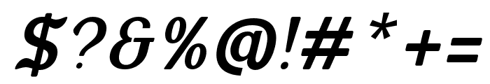 KABUSI-MediumSlanted Font OTHER CHARS