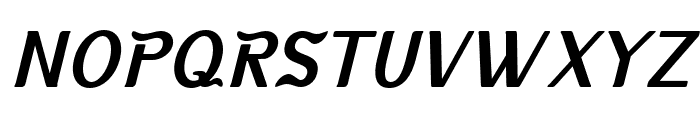 KABUSI-MediumSlanted Font UPPERCASE