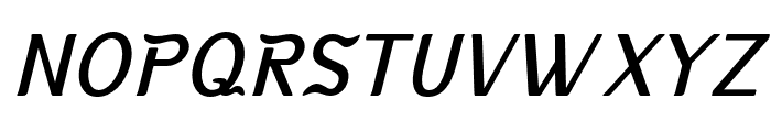 KABUSI-Slanted Font UPPERCASE
