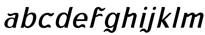 KABUSI-Slanted Font LOWERCASE
