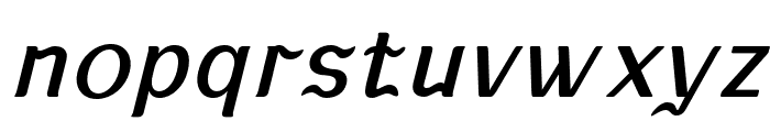 KABUSI-Slanted Font LOWERCASE