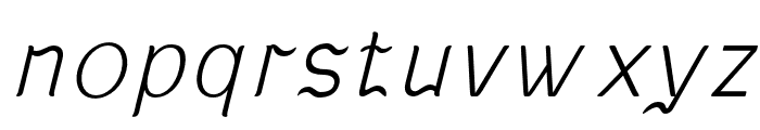 KABUSI-ThinSlanted Font LOWERCASE