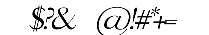 KAIDEN Italic Font OTHER CHARS