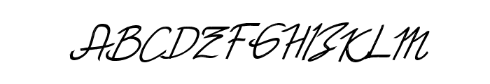 KANGGAPITALIC Font UPPERCASE