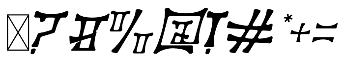 KANJURO Font OTHER CHARS