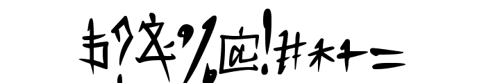 KAPITAL KANJI Font OTHER CHARS