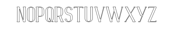KAWANI Outline Font LOWERCASE
