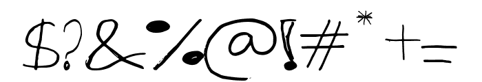 KAZE Italic Font OTHER CHARS