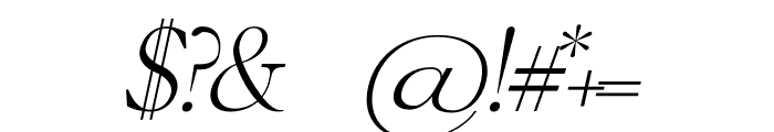 KEIFER Italic Font OTHER CHARS