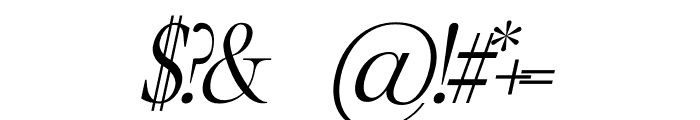 KEISER Italic Font OTHER CHARS