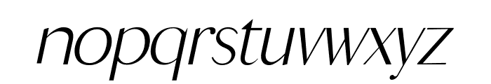 KEON Italic Font LOWERCASE