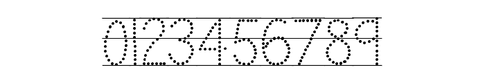 KH Karlie School Dots Lined Font OTHER CHARS