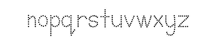 KH Karlie School Dots Font LOWERCASE