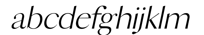 KIAERA Italic Font LOWERCASE