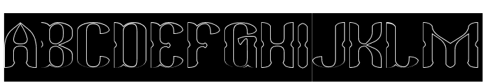 KING AND QUEEN-Hollow-Inverse Font UPPERCASE