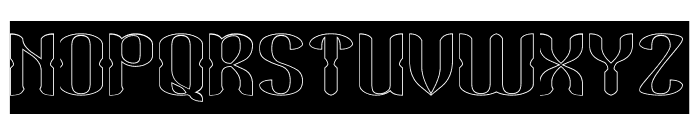 KING AND QUEEN-Hollow-Inverse Font UPPERCASE