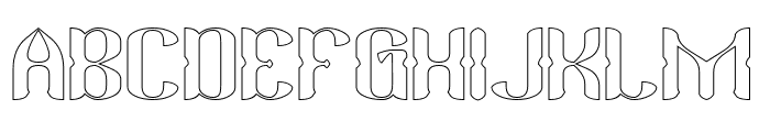 KING AND QUEEN-Hollow Font UPPERCASE