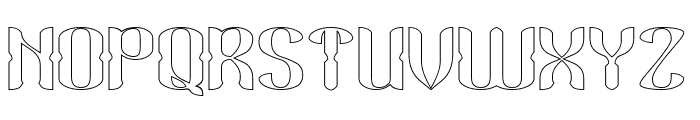 KING AND QUEEN-Hollow Font UPPERCASE