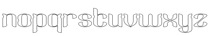 KING AND QUEEN-Hollow Font LOWERCASE