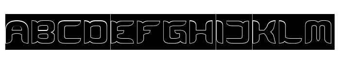 KING OF POP-Hollow-Inverse Font UPPERCASE