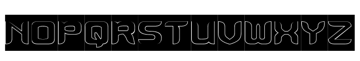 KING OF POP-Hollow-Inverse Font UPPERCASE