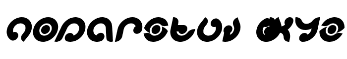 KIOSHIMA Bold Italic Font LOWERCASE