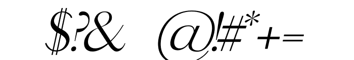 KITON Italic Font OTHER CHARS