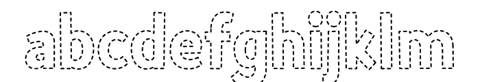 KIdsStitchRegular Font LOWERCASE