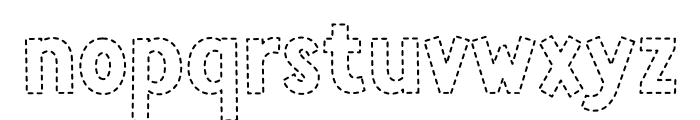 KIdsStitchRegular Font LOWERCASE