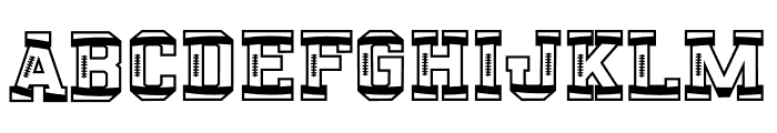 KL EndZone Font UPPERCASE