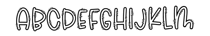 KL Fearful Franky Font LOWERCASE