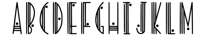 KL Modern Deco Font LOWERCASE