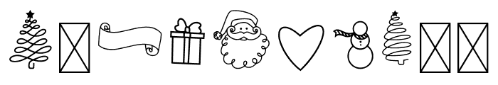 KLChristmasMonoround Font OTHER CHARS