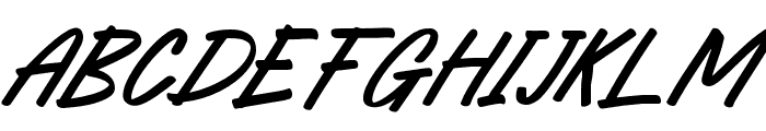 KOEASU-Italic Font UPPERCASE