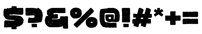 KONG BUFAR Rough Font OTHER CHARS