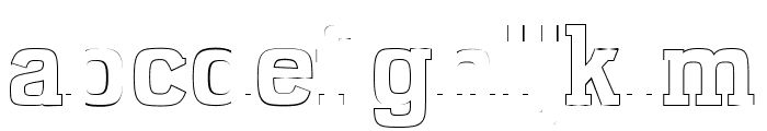 Kaayla ExtraBold Outline Font LOWERCASE