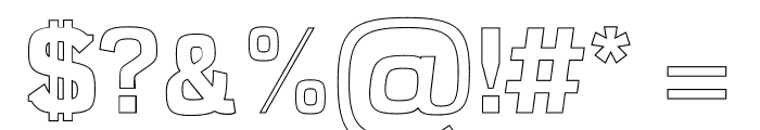 Kaayla-ExtraBoldOutline Font OTHER CHARS