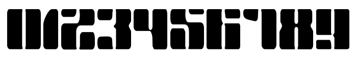 Kabisat Tall Stencil Font OTHER CHARS