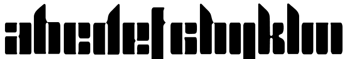 Kabisat Tall Stencil Font LOWERCASE