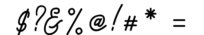 Kadisoka-Monoline Font OTHER CHARS