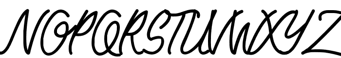 Kadisoka-Monoline Font UPPERCASE