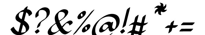 Kafillah Italic Font OTHER CHARS