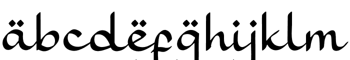 Kafillah Font LOWERCASE