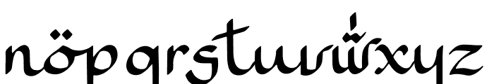 Kafillah Font LOWERCASE