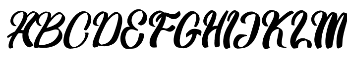Kaguri Italic Font UPPERCASE