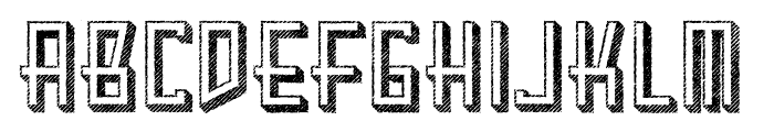Kahuripan-3D-Grunge Font UPPERCASE