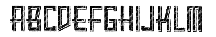 Kahuripan-Shadow-Grunge Font UPPERCASE