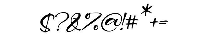 Kaillan Cantika Italic Font OTHER CHARS