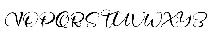 Kaillan Cantika Italic Font UPPERCASE