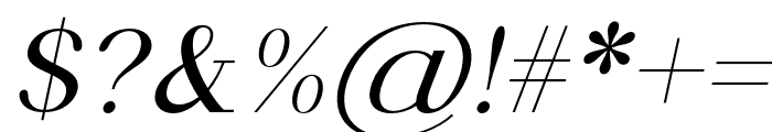 Kailsix-Italic Font OTHER CHARS